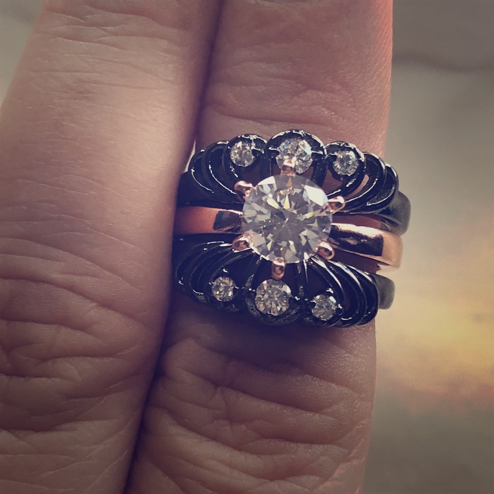 3 ring wedding ring set